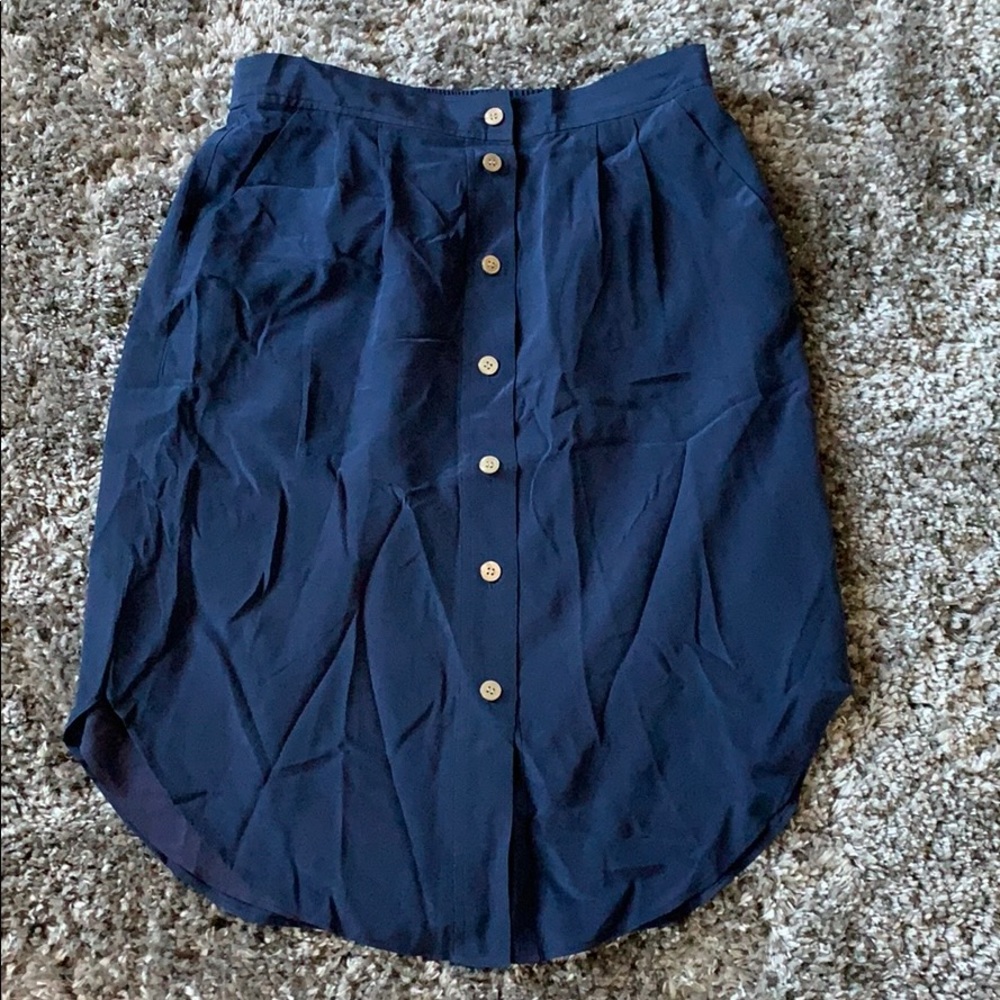 Madewell high waist button skirt